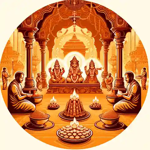 Aarti for Bhadrapada, Shukla Ekadashi. Hindu, Fasting.